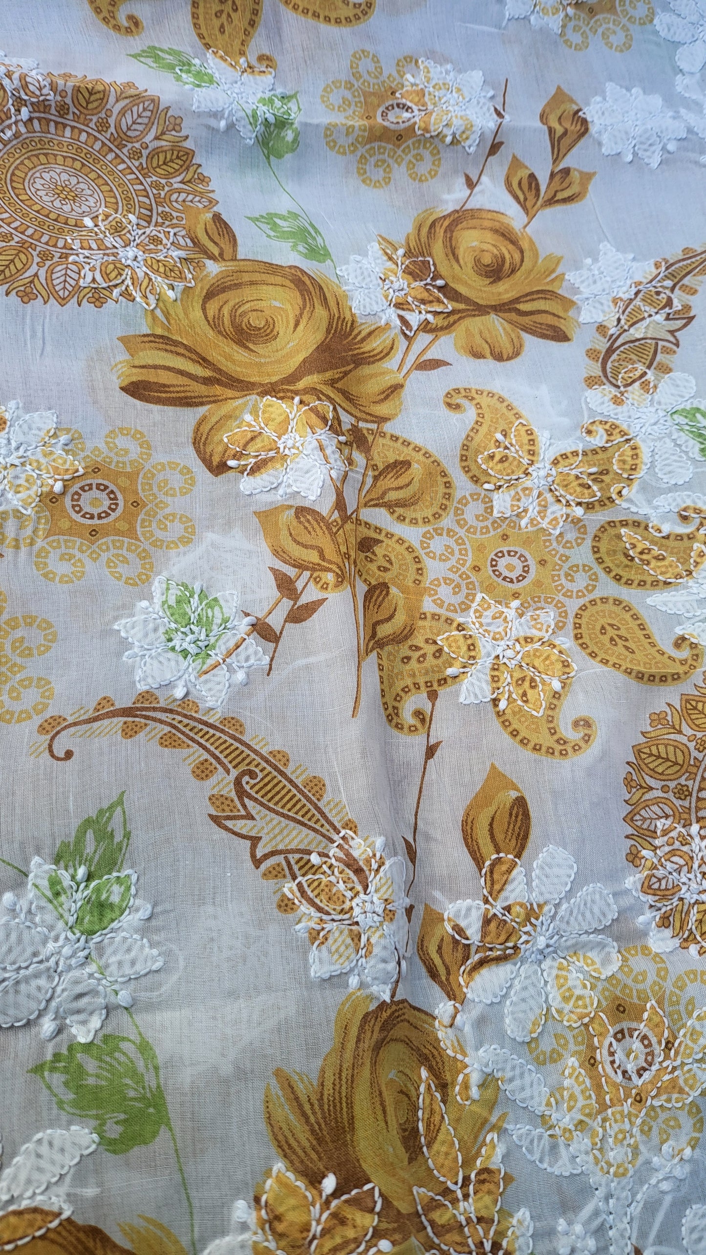 Chikankari shirt: Hand Embroidered