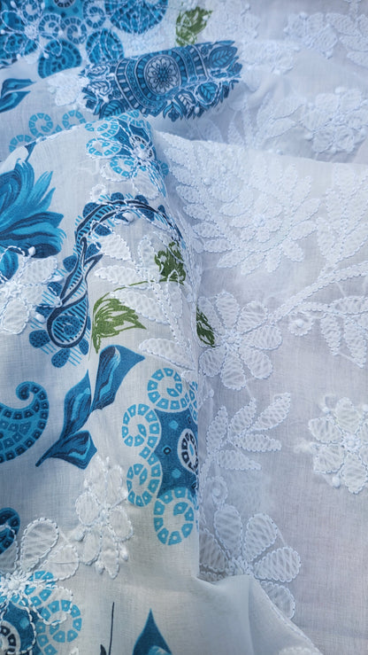 Chikankari shirt: Hand Embroidered