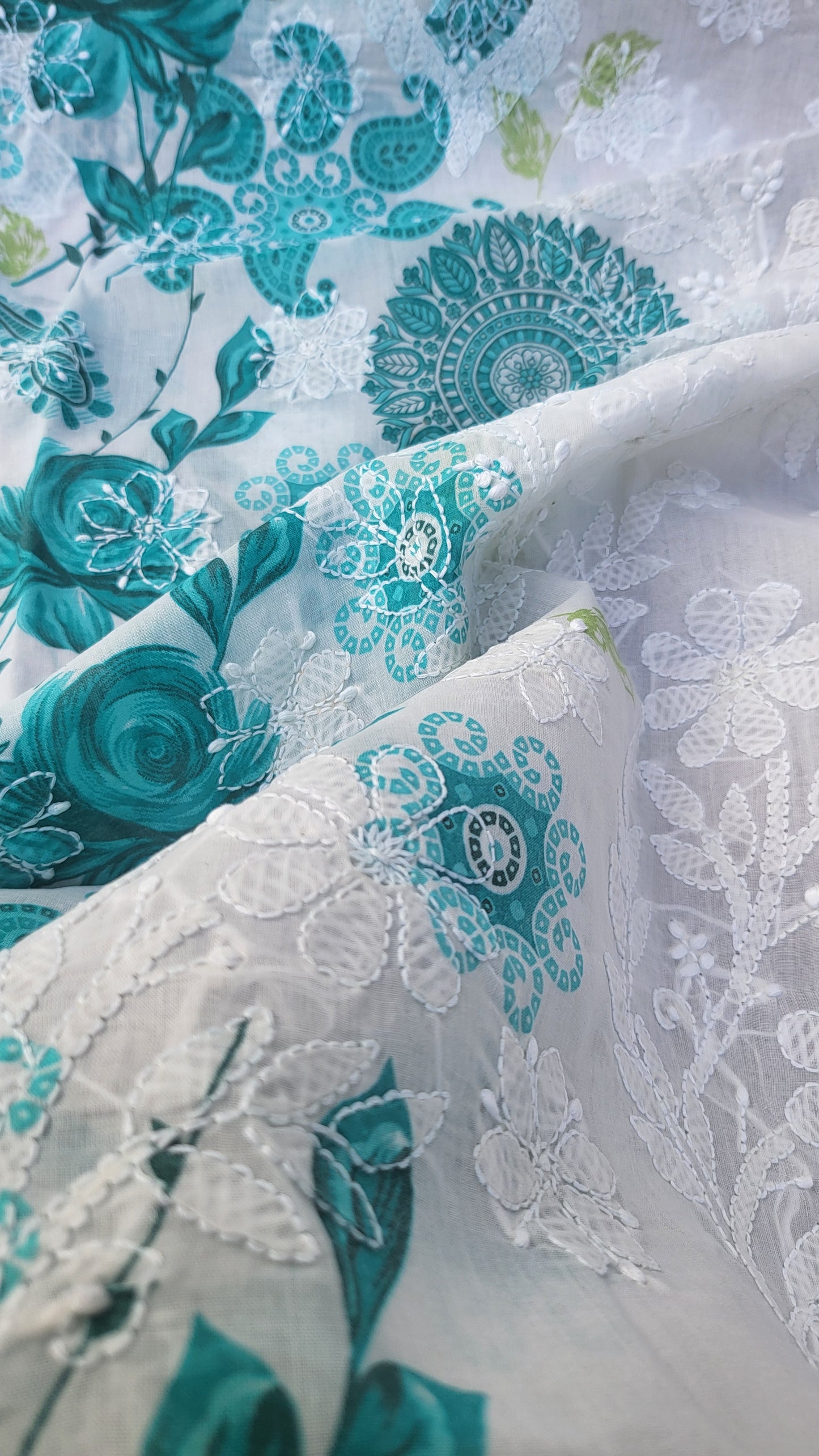 Chikankari shirt : Hand Embroidered