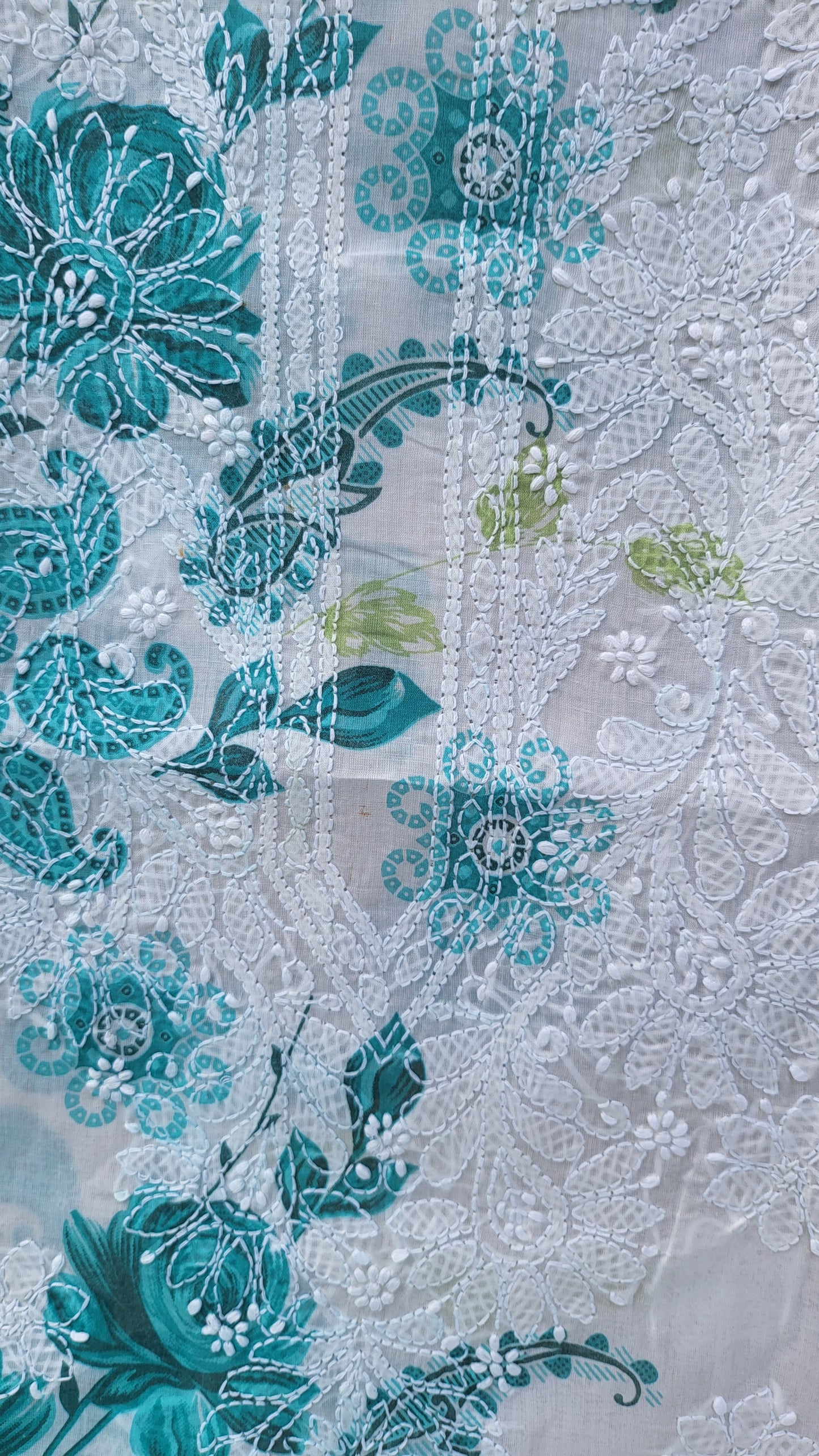 Chikankari shirt : Hand Embroidered