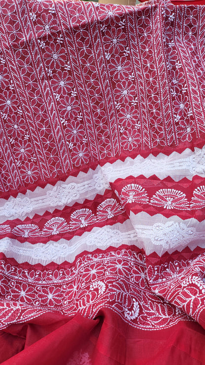 Chikankari shirt: Hand Embroidered