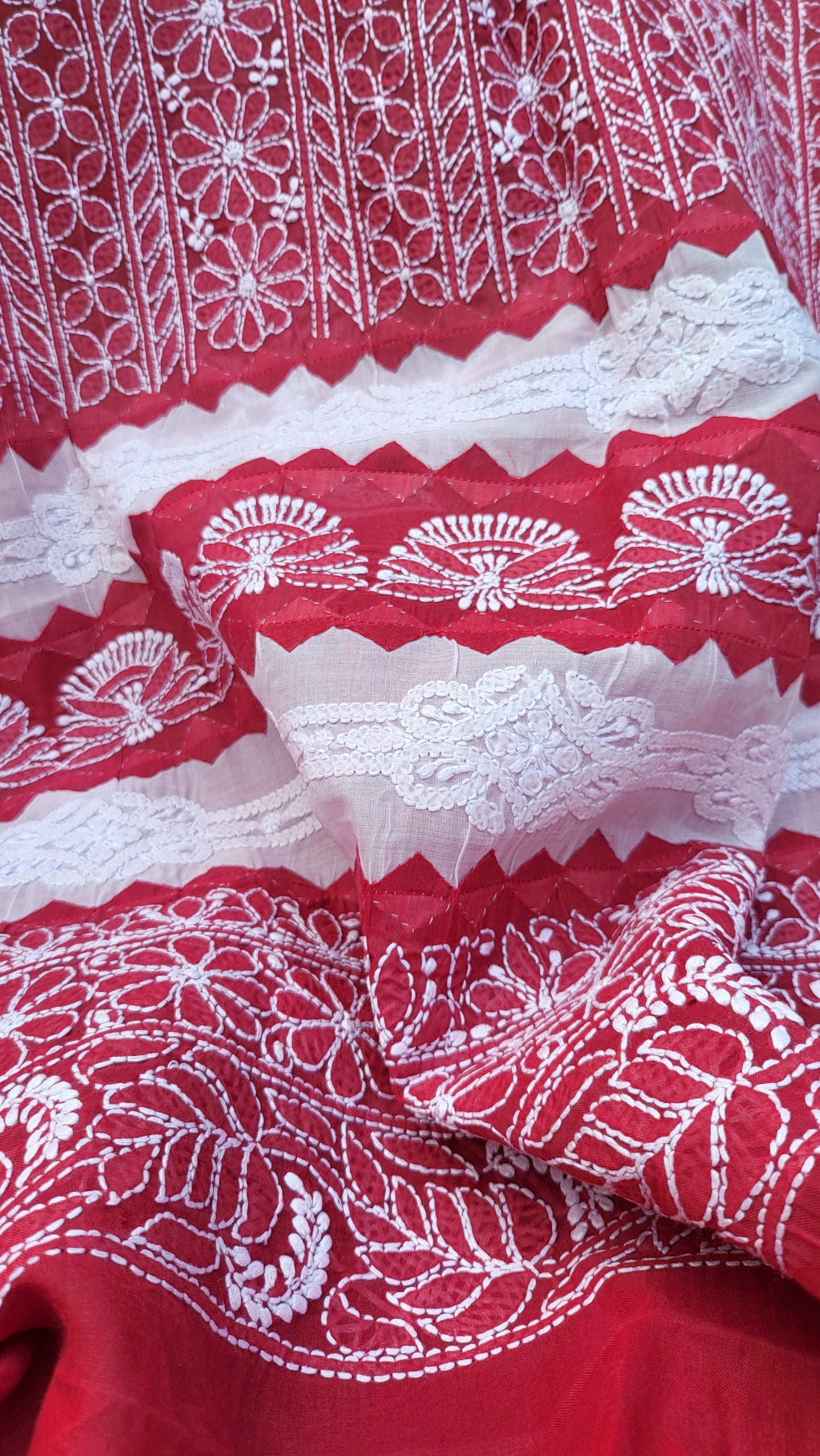 Chikankari shirt: Hand Embroidered