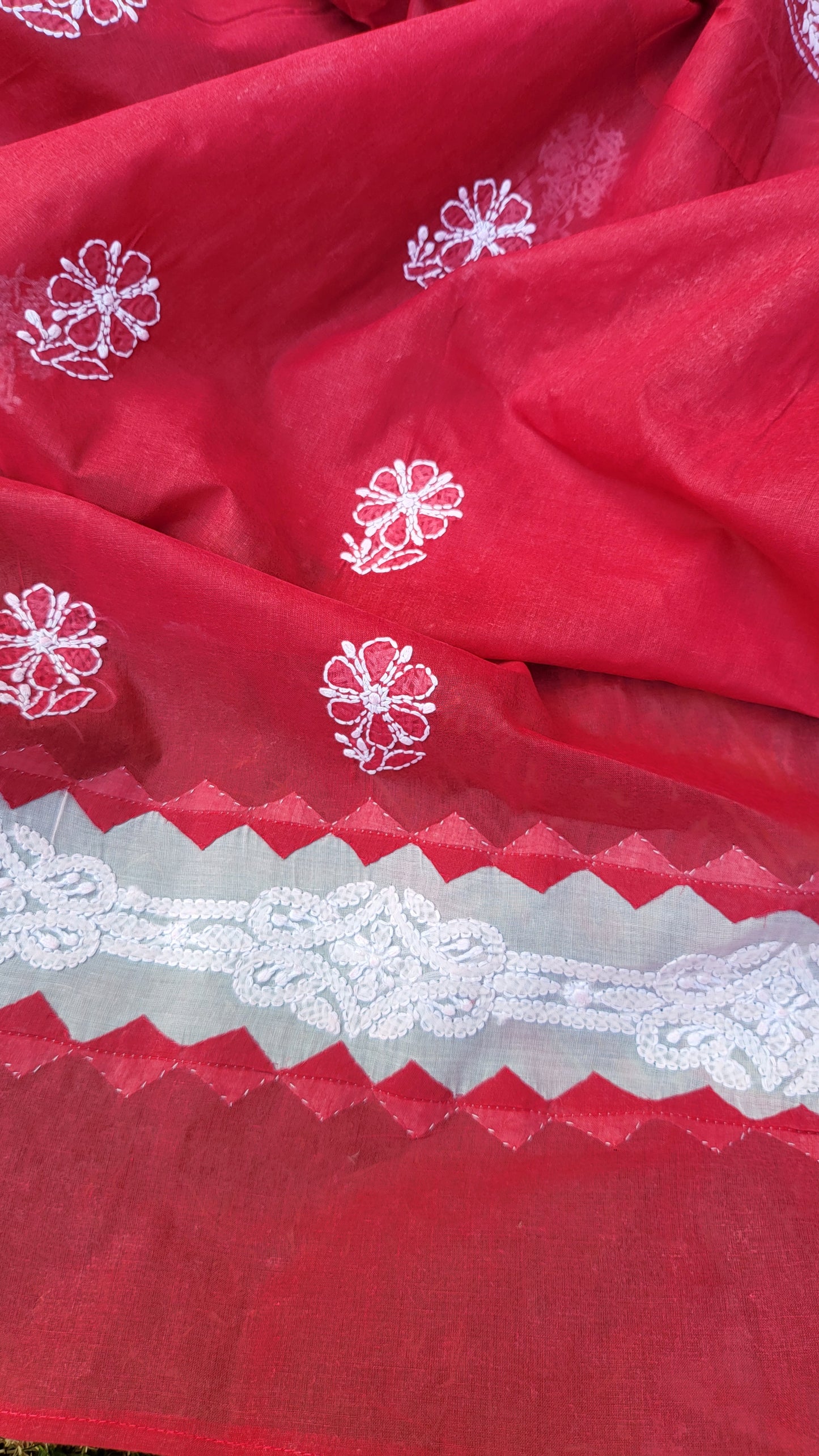 Chikankari shirt: Hand Embroidered