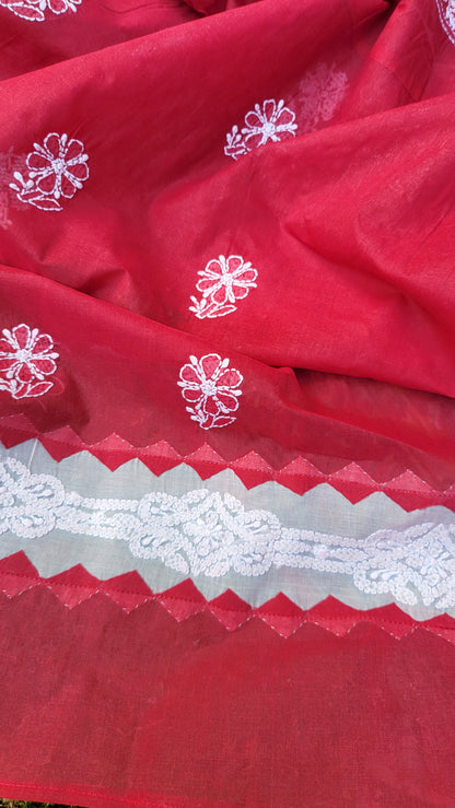 Chikankari shirt: Hand Embroidered