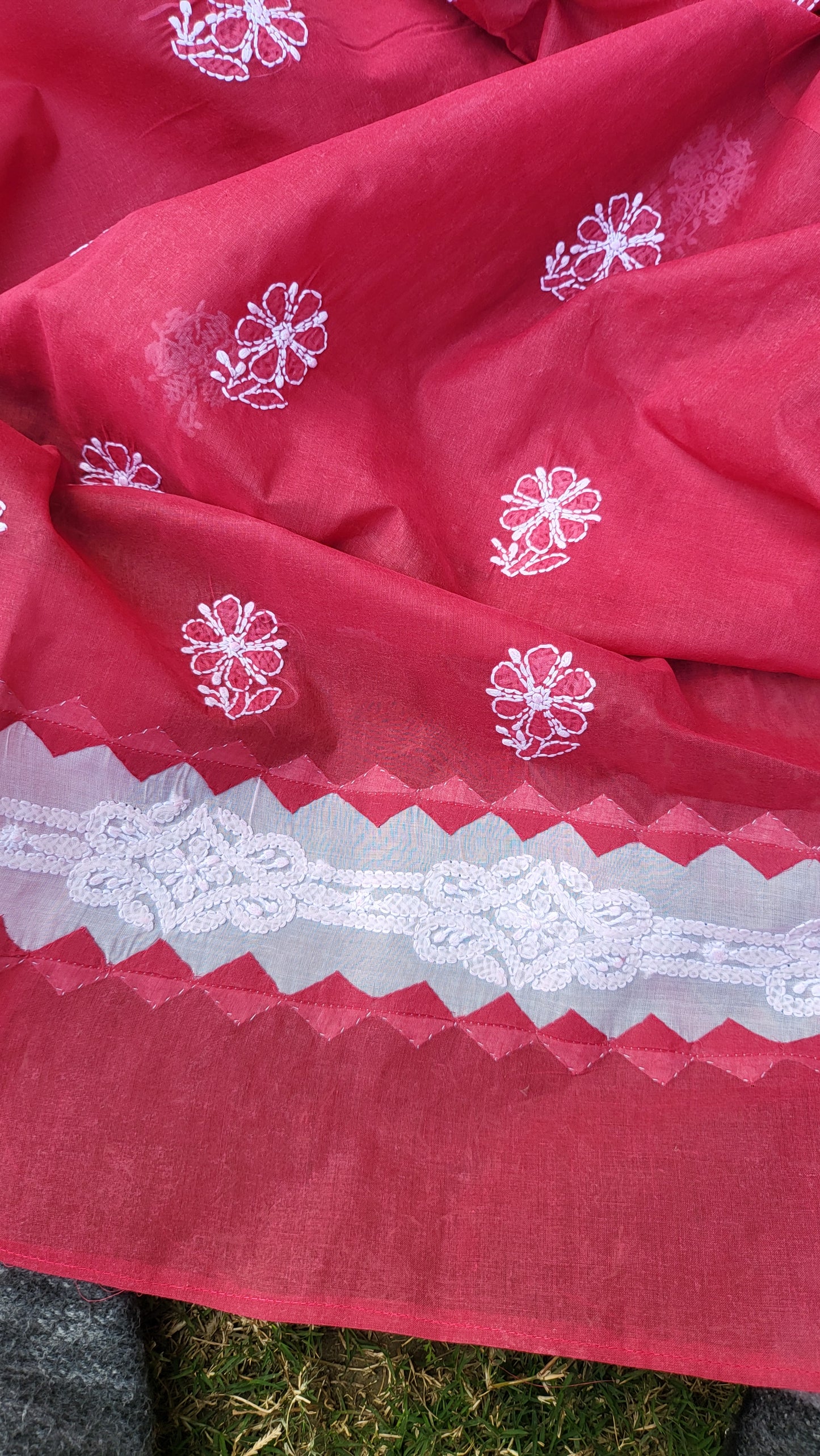 Chikankari shirt: Hand Embroidered