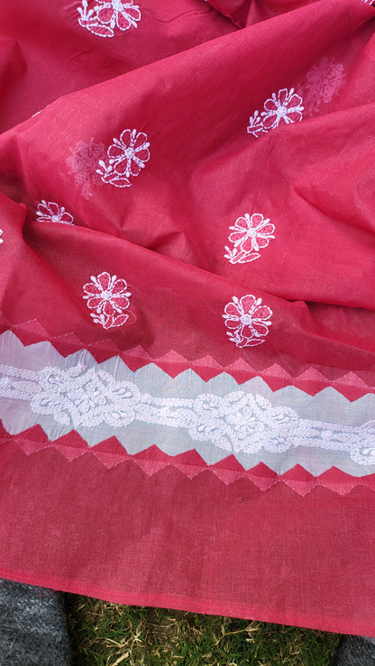 Chikankari shirt: Hand Embroidered