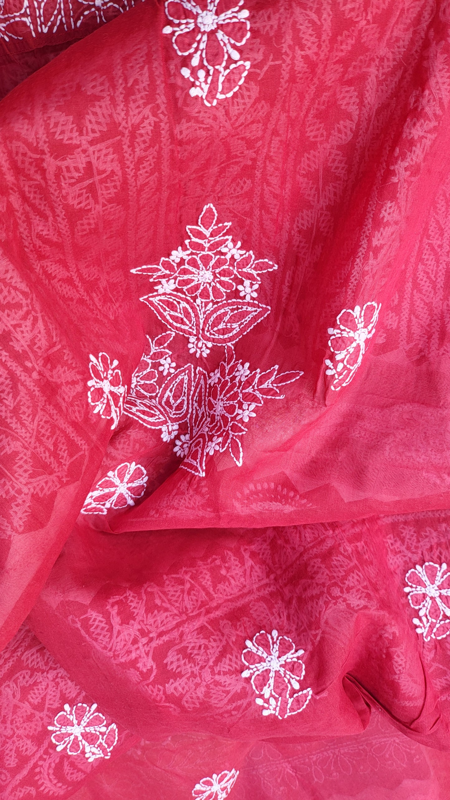 Chikankari shirt: Hand Embroidered