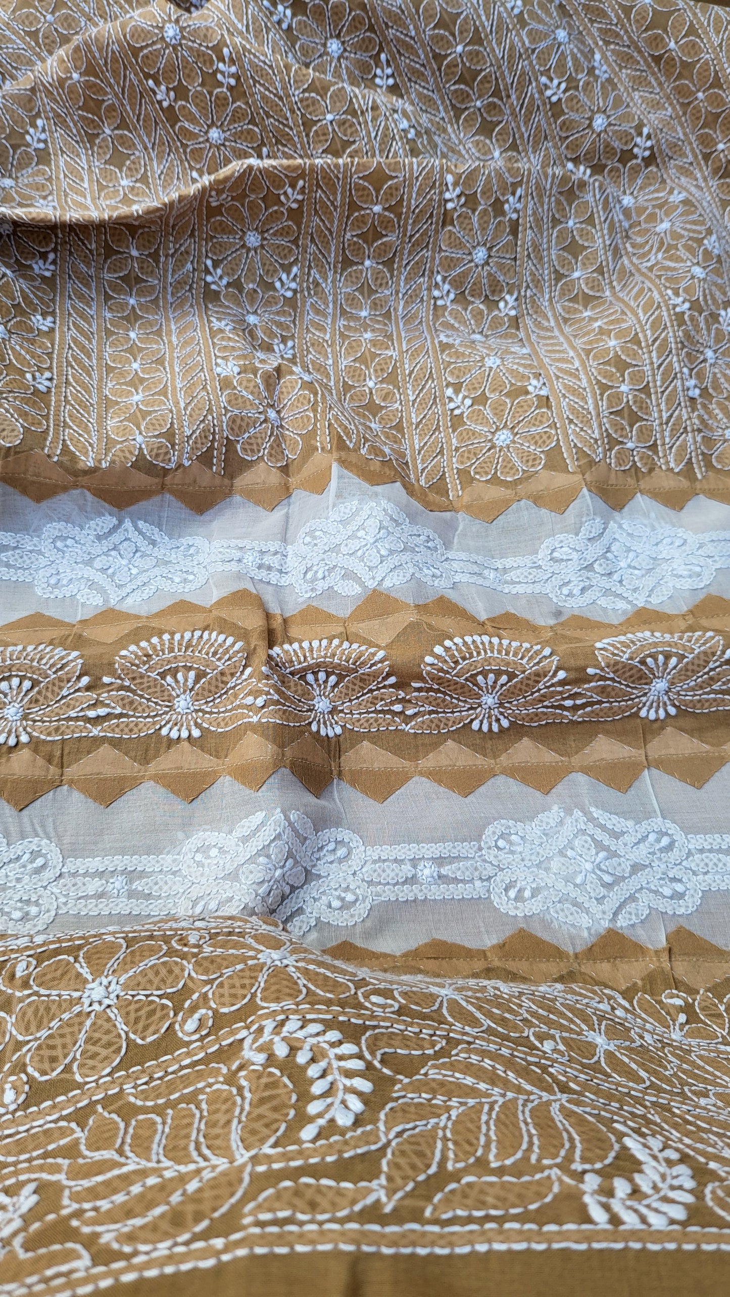 Chikankari shirt : Hand Embroidered