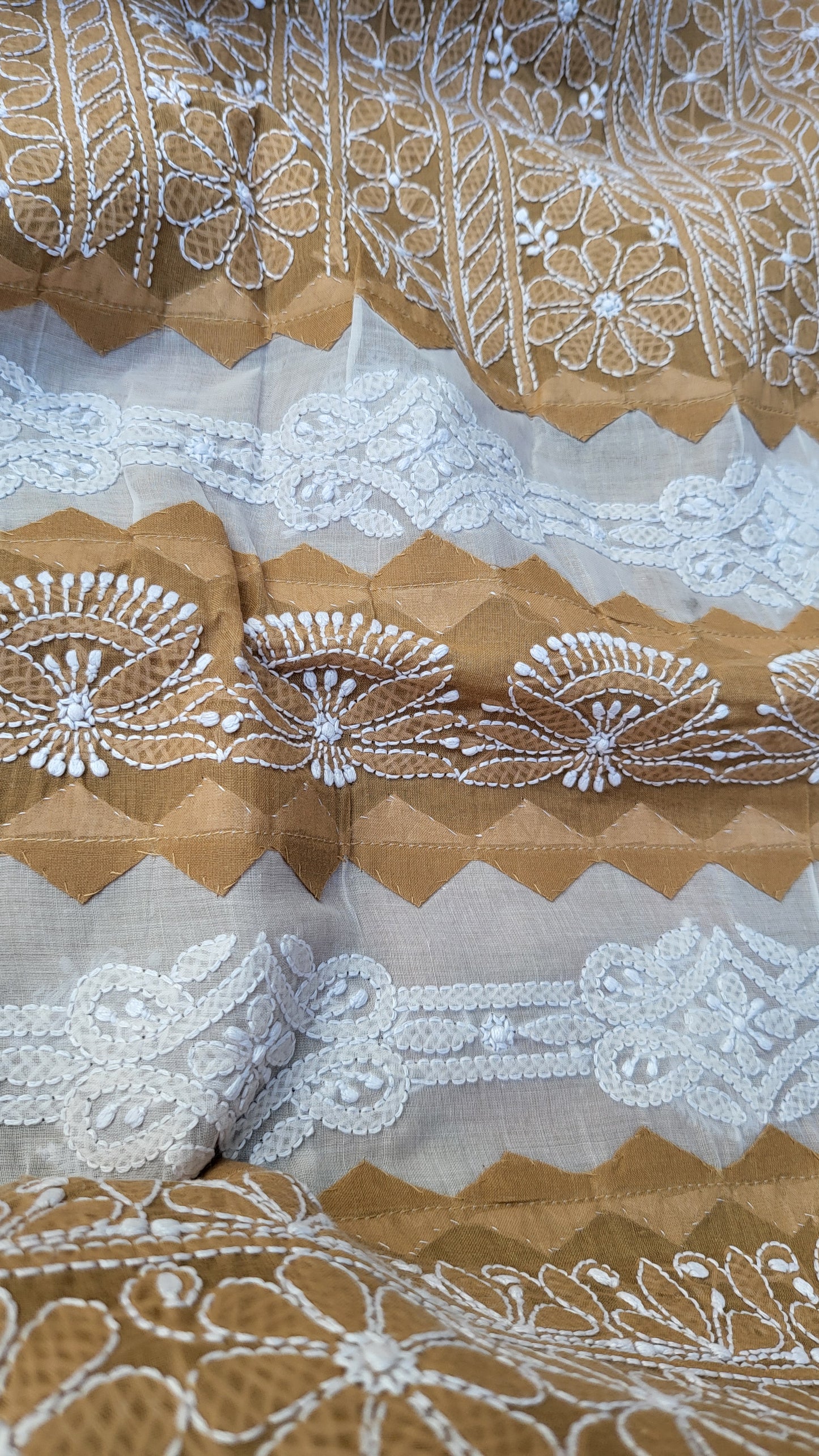 Chikankari shirt : Hand Embroidered