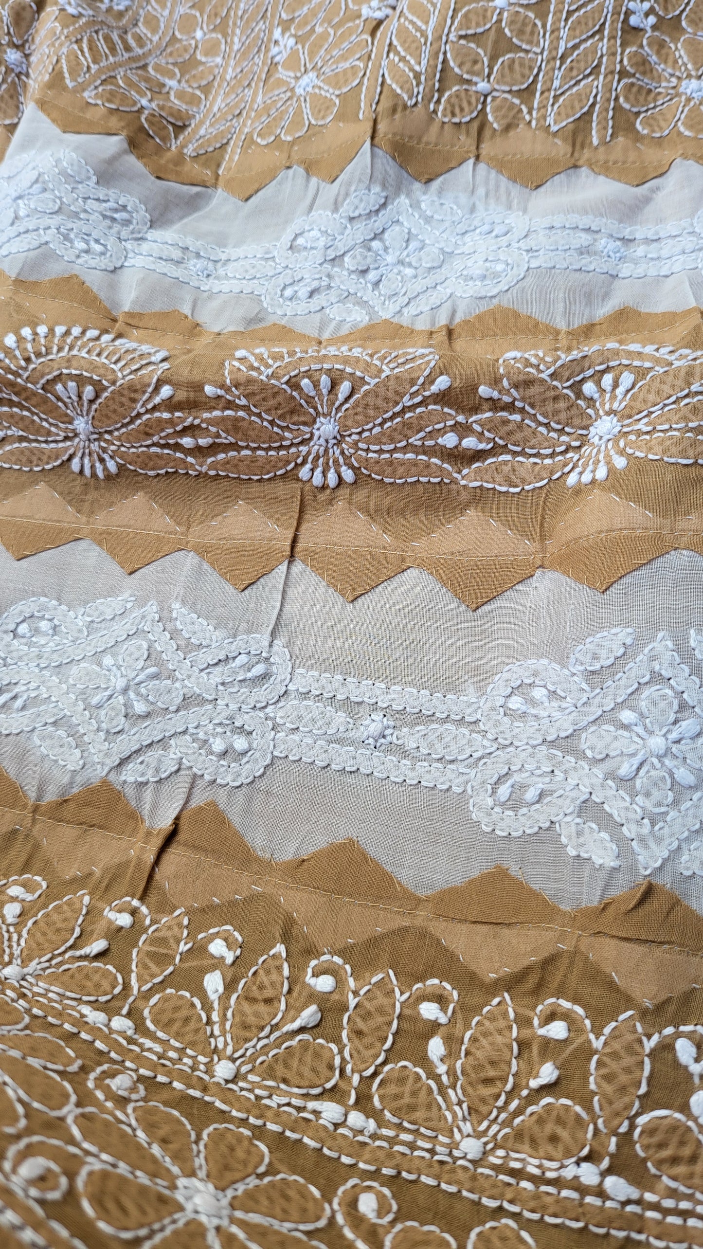 Chikankari shirt : Hand Embroidered