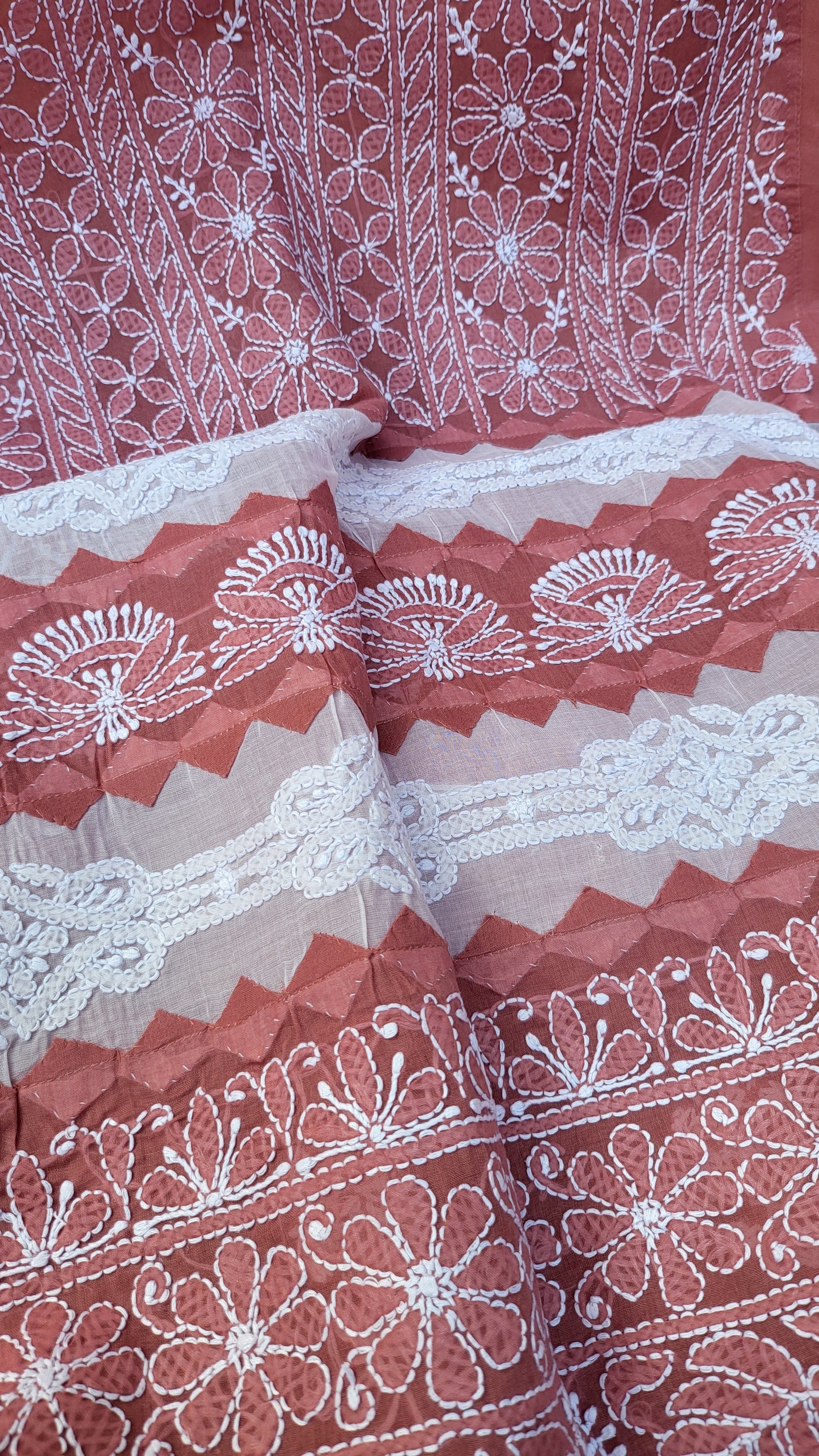 Chikankari shirt : Hand Embroidered