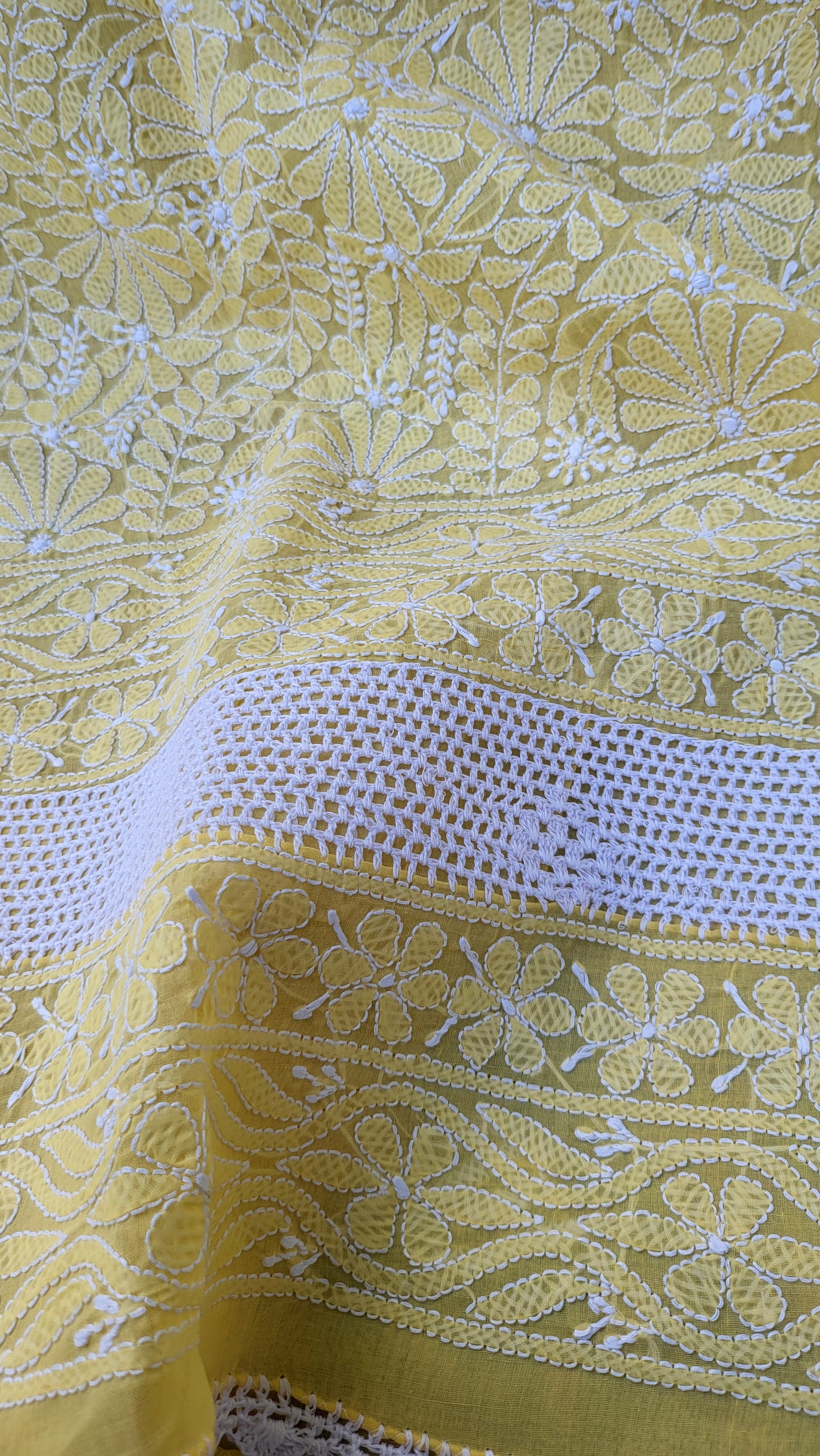 Chikankari shirt : Hand Embroidered