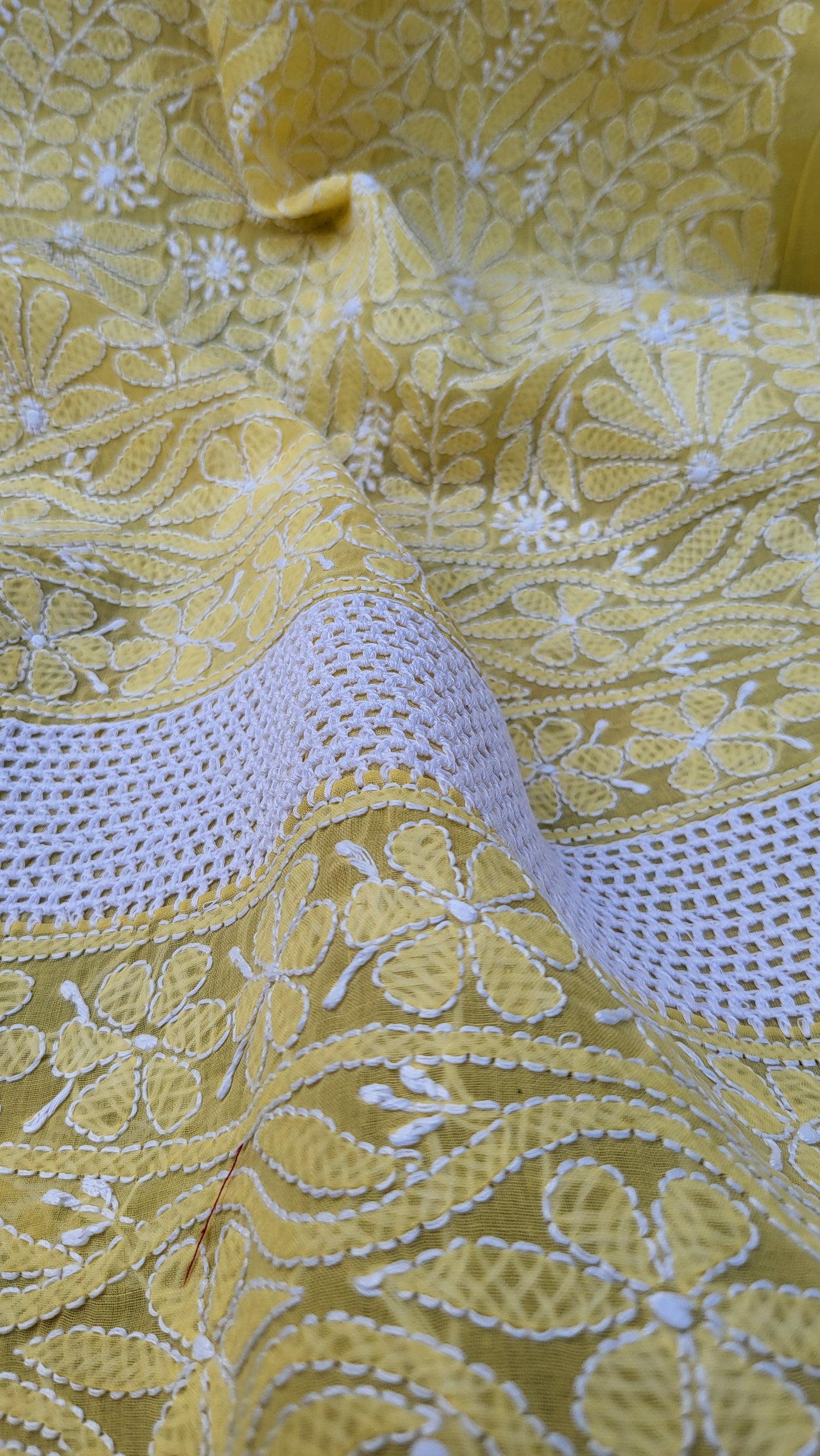 Chikankari shirt : Hand Embroidered