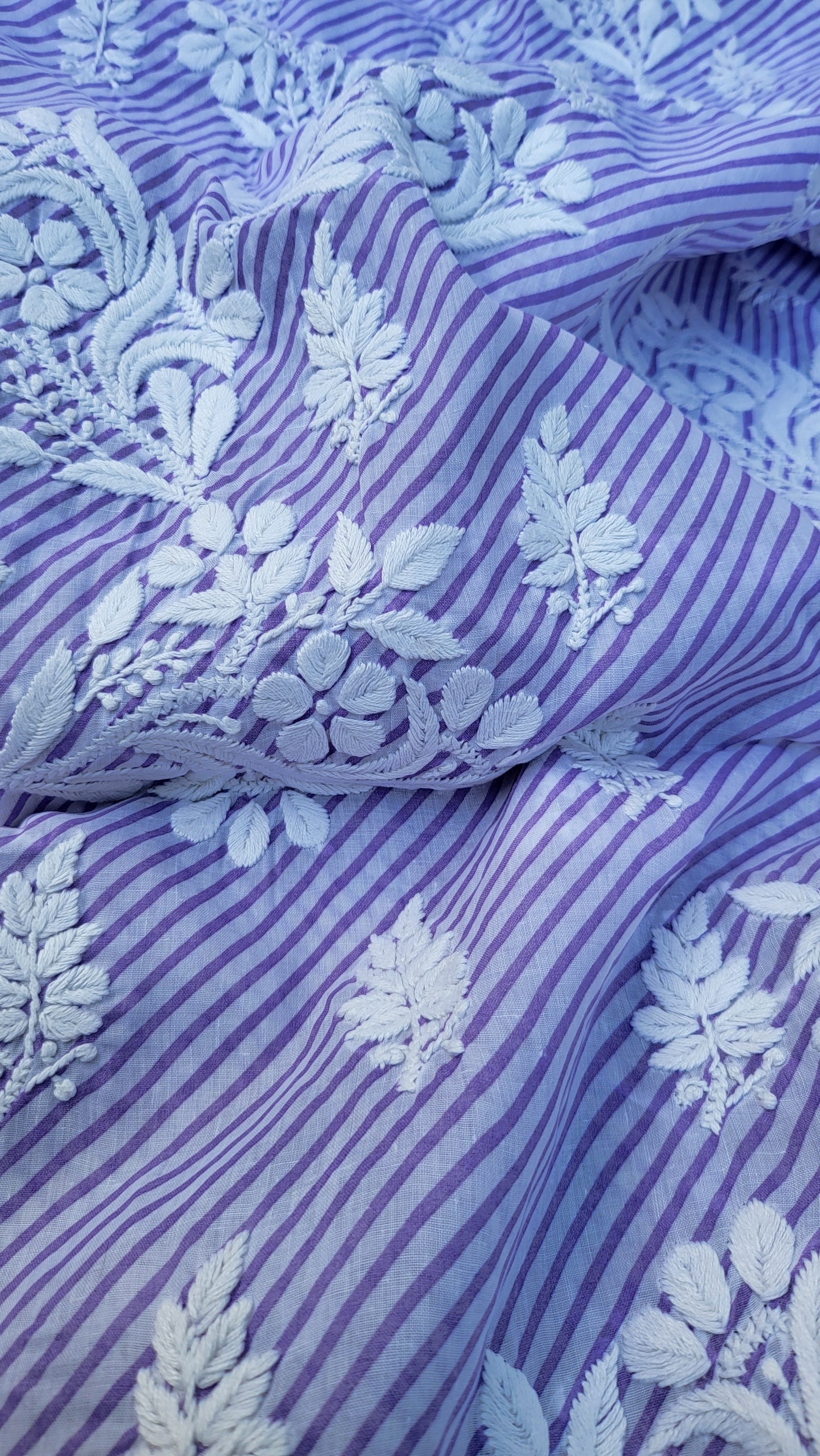 Chikankari shirt : Hand Embroidered