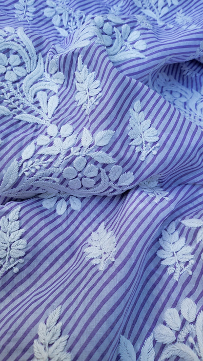 Chikankari shirt : Hand Embroidered