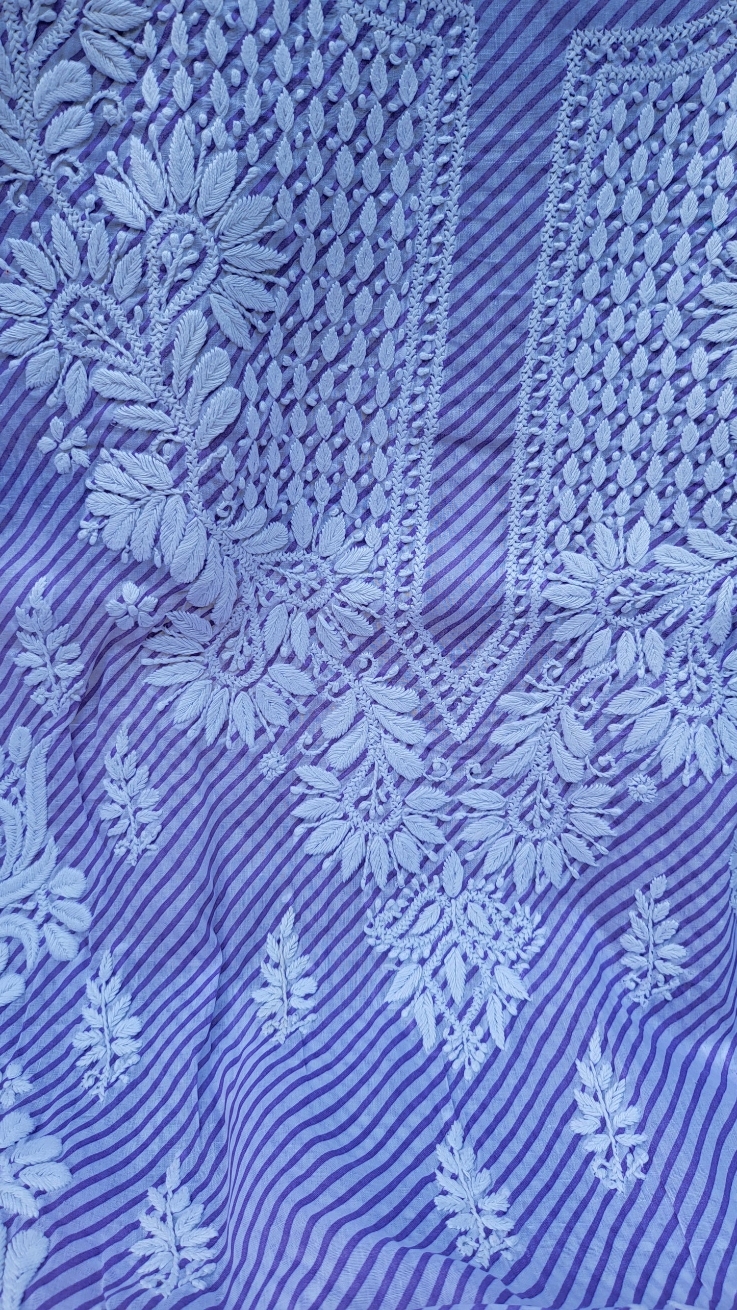 Chikankari shirt : Hand Embroidered