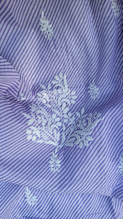 Chikankari shirt : Hand Embroidered