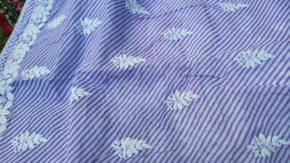 Chikankari shirt : Hand Embroidered