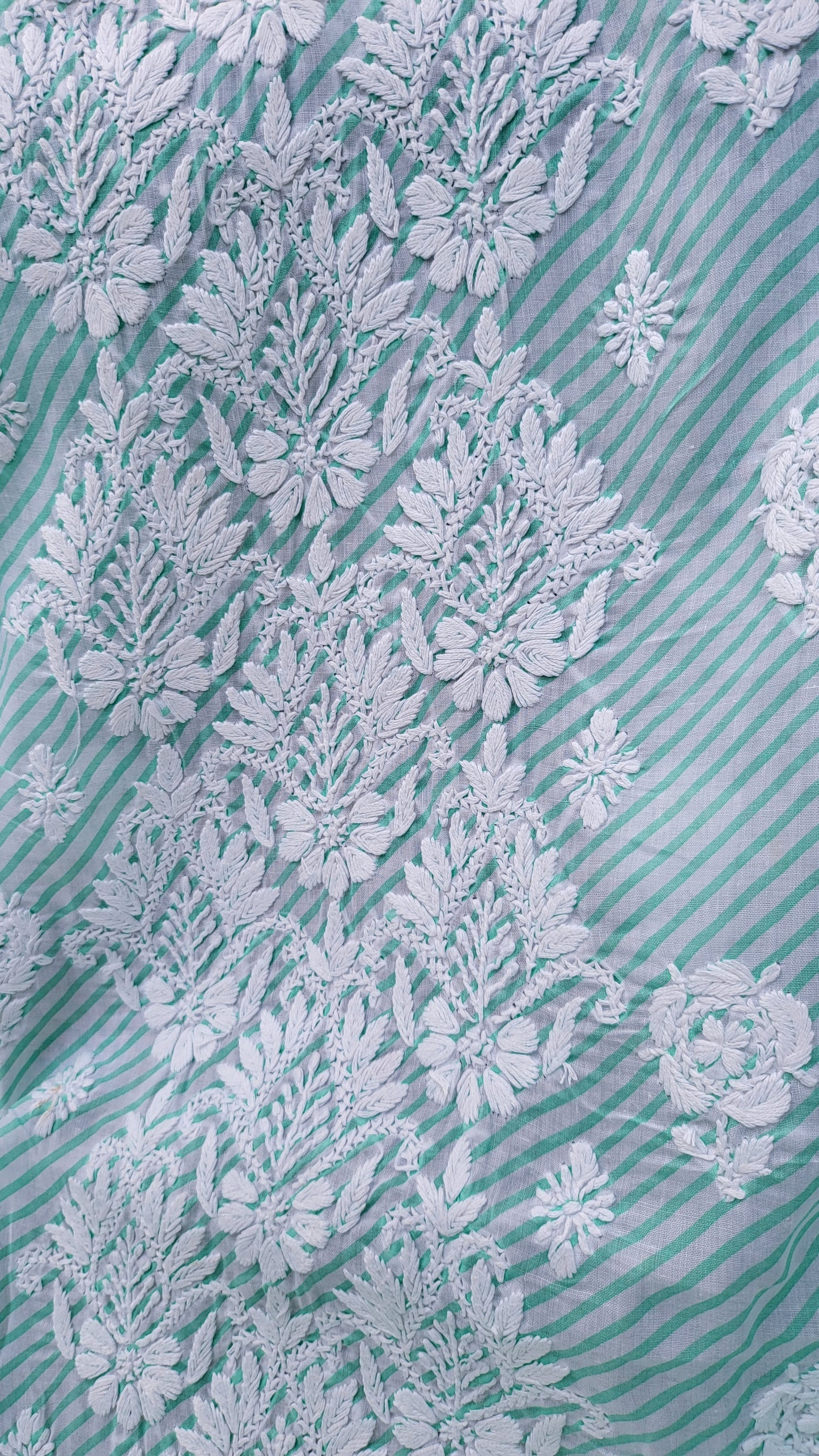 Chikankari shirt : Hand Embroidered