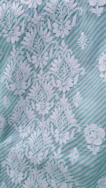 Chikankari shirt : Hand Embroidered