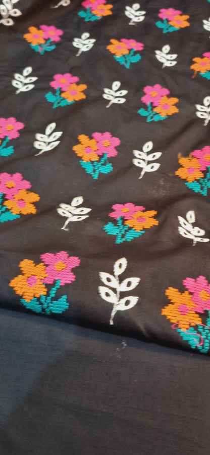 Lawn embroidered two piece