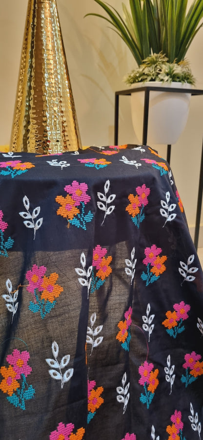 Lawn embroidered two piece