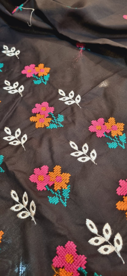 Lawn embroidered two piece