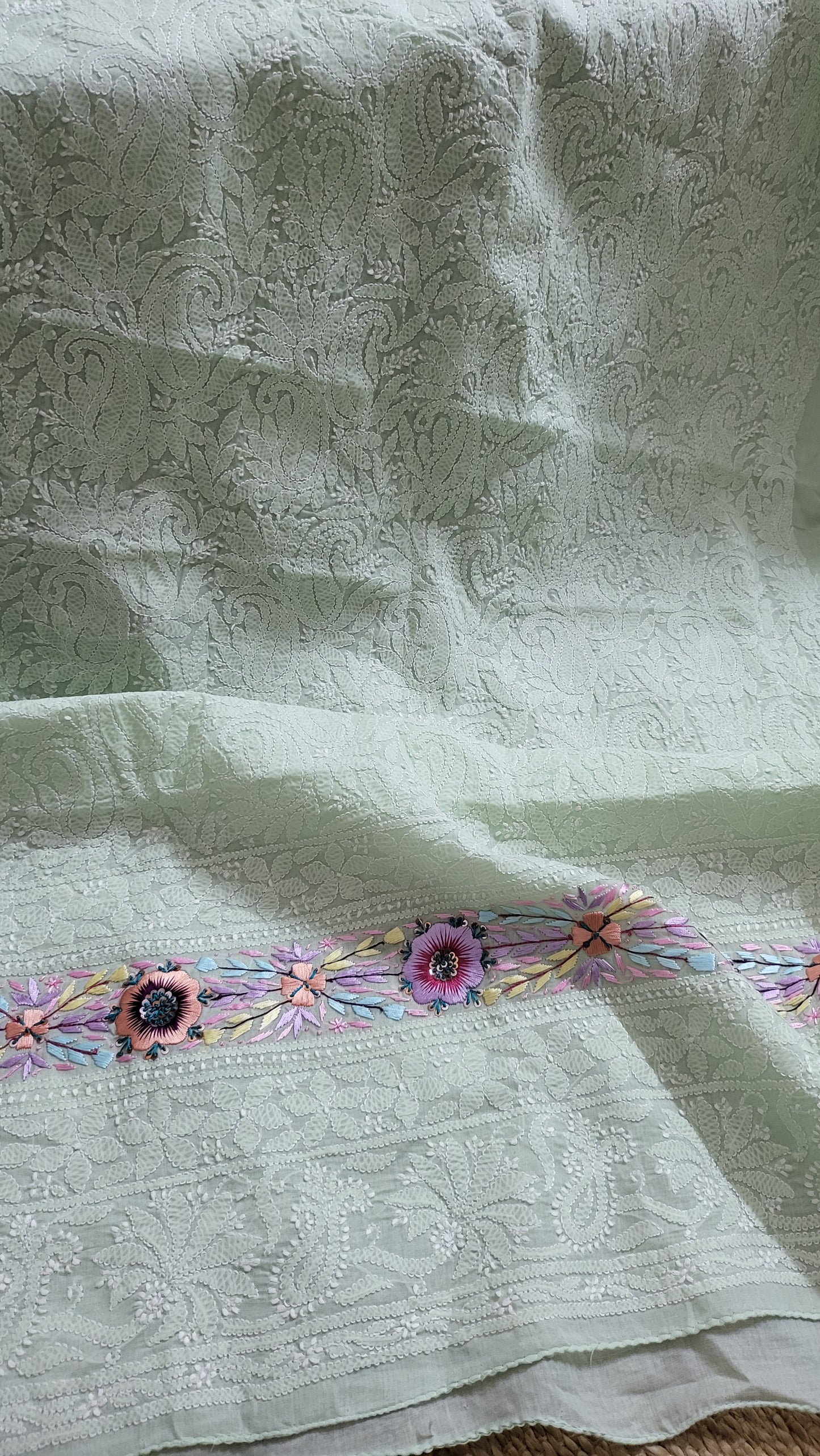 Chikankari shirt : parsi gara