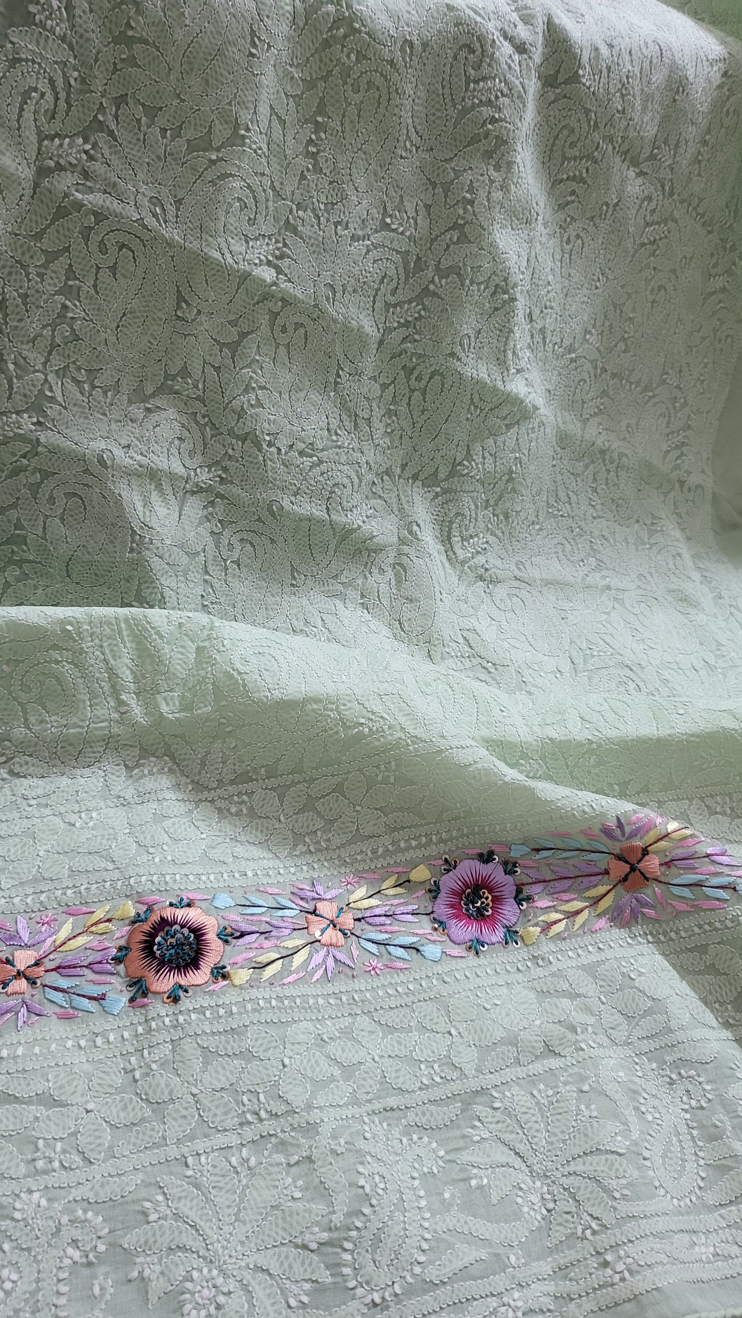 Chikankari shirt : parsi gara