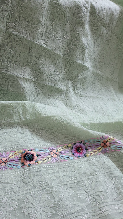 Chikankari shirt : parsi gara