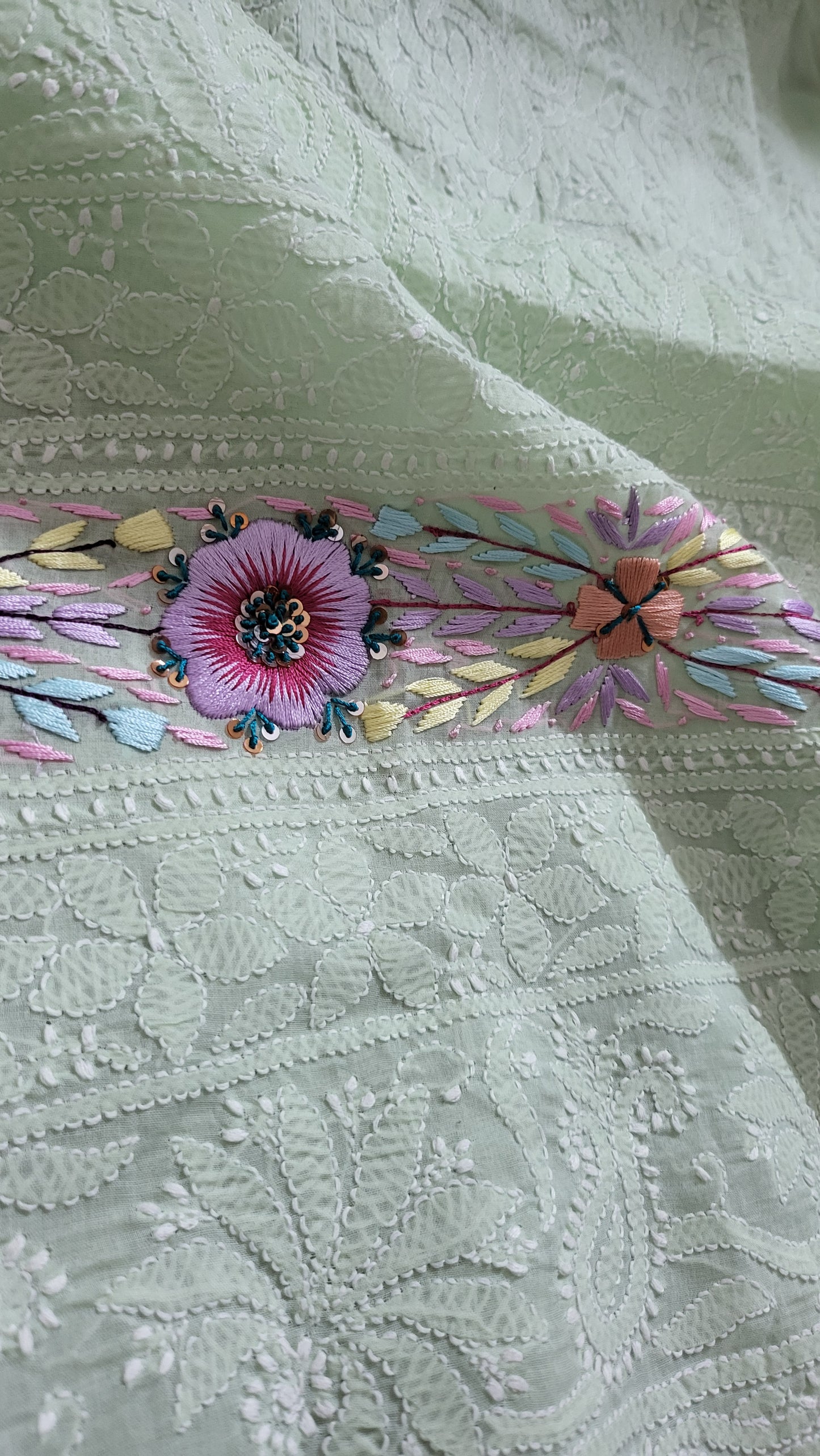 Chikankari shirt : parsi gara