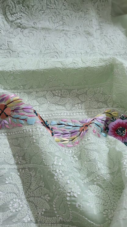 Chikankari shirt : parsi gara