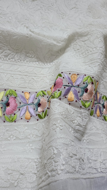 Chikankari shirt : parsi gara