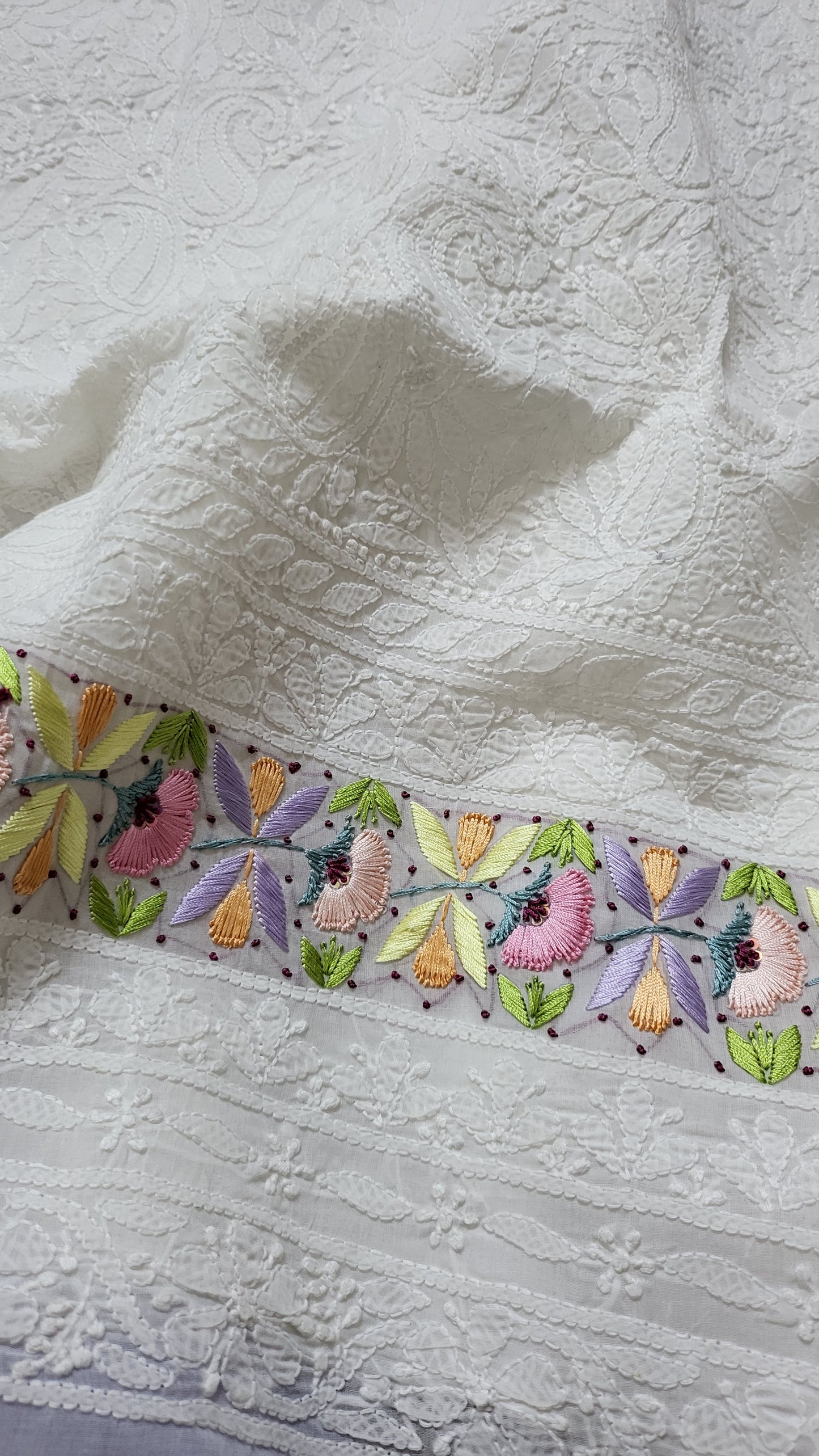 Chikankari shirt : parsi gara