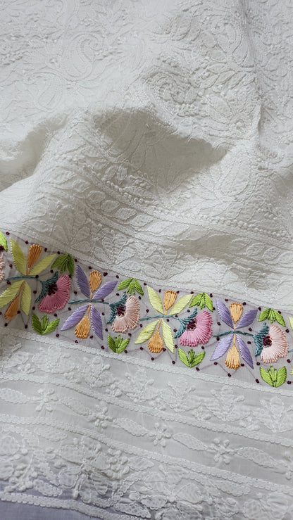 Chikankari shirt : parsi gara