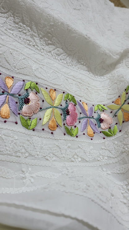 Chikankari shirt : parsi gara