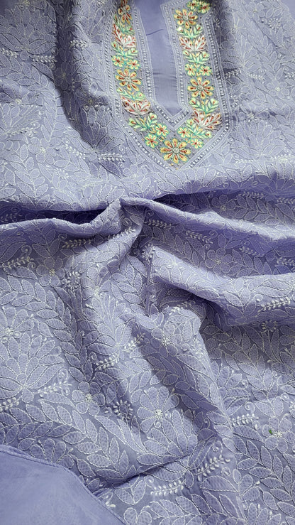 Chikankari shirt : parsi gara