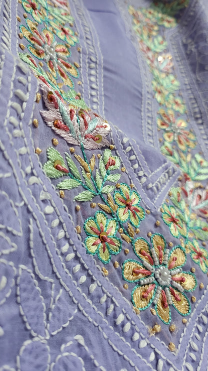 Chikankari shirt : parsi gara
