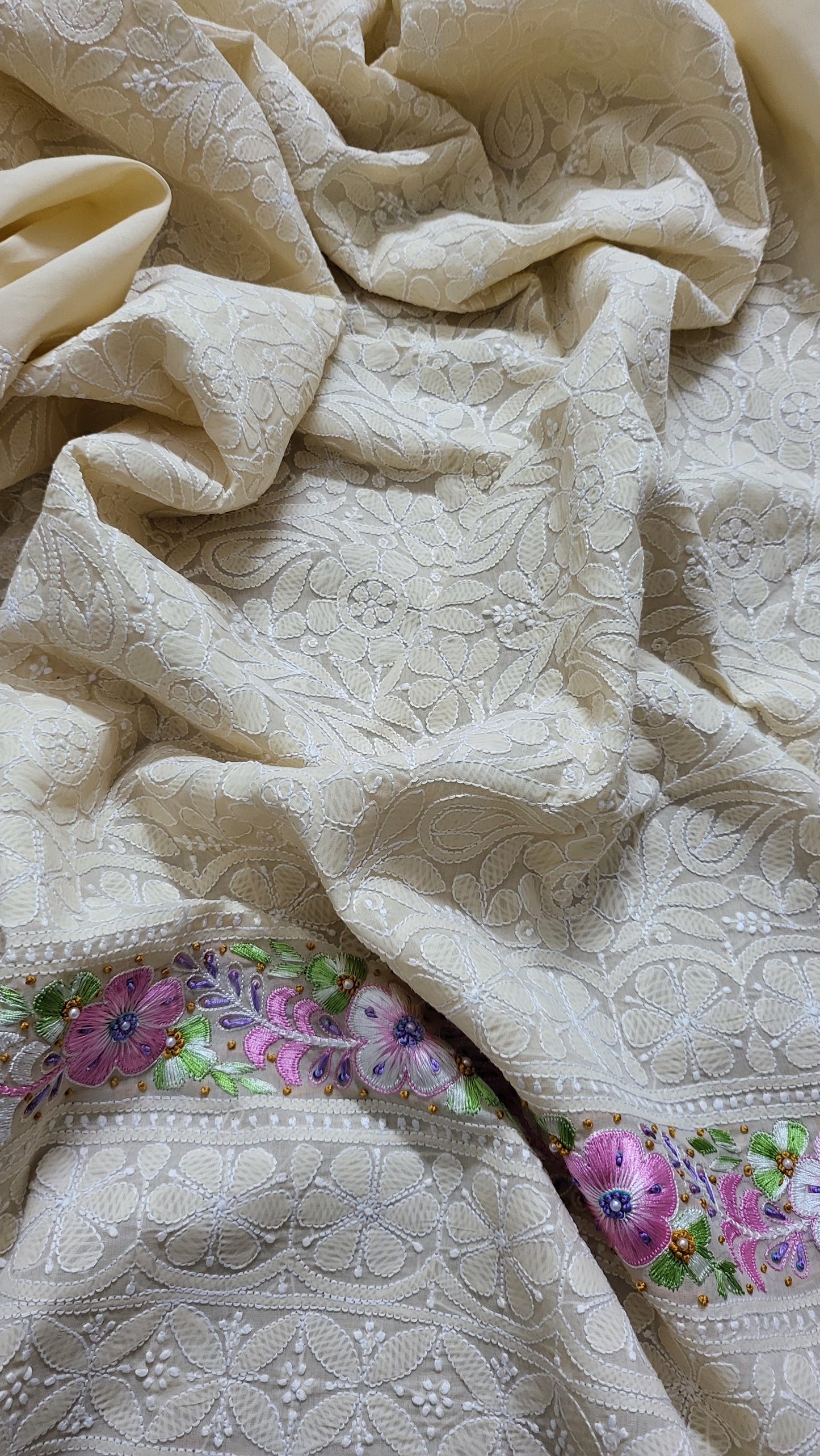 Chikankari shirt : parsi gara
