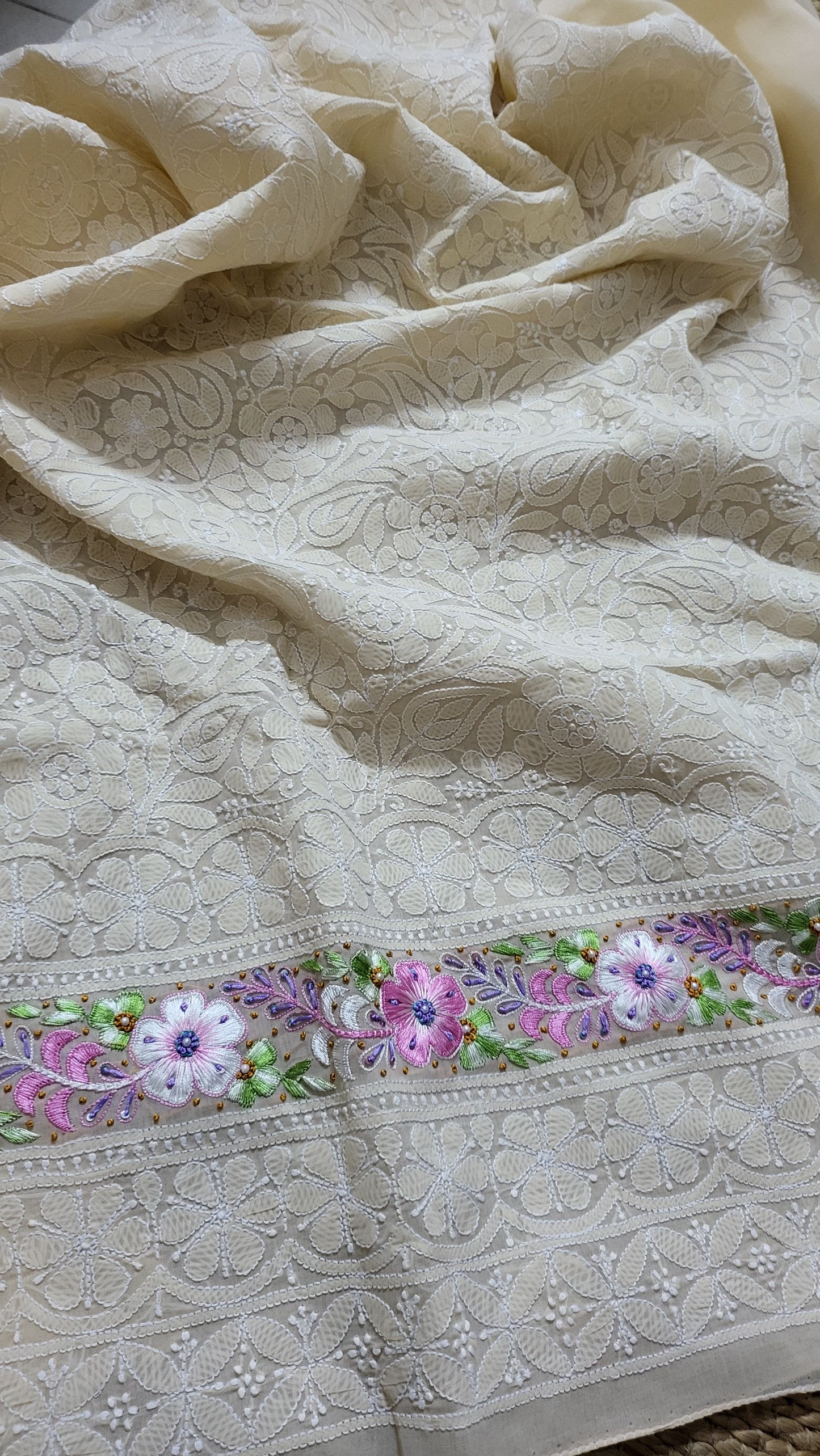 Chikankari shirt : parsi gara