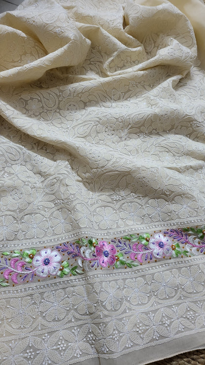 Chikankari shirt : parsi gara