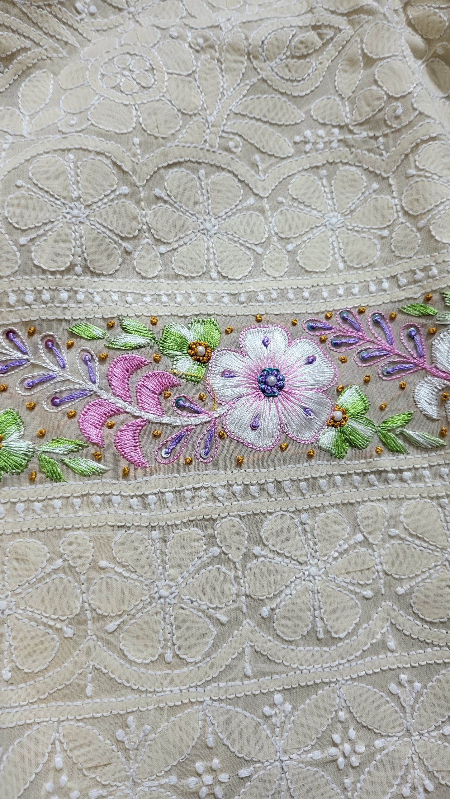 Chikankari shirt : parsi gara