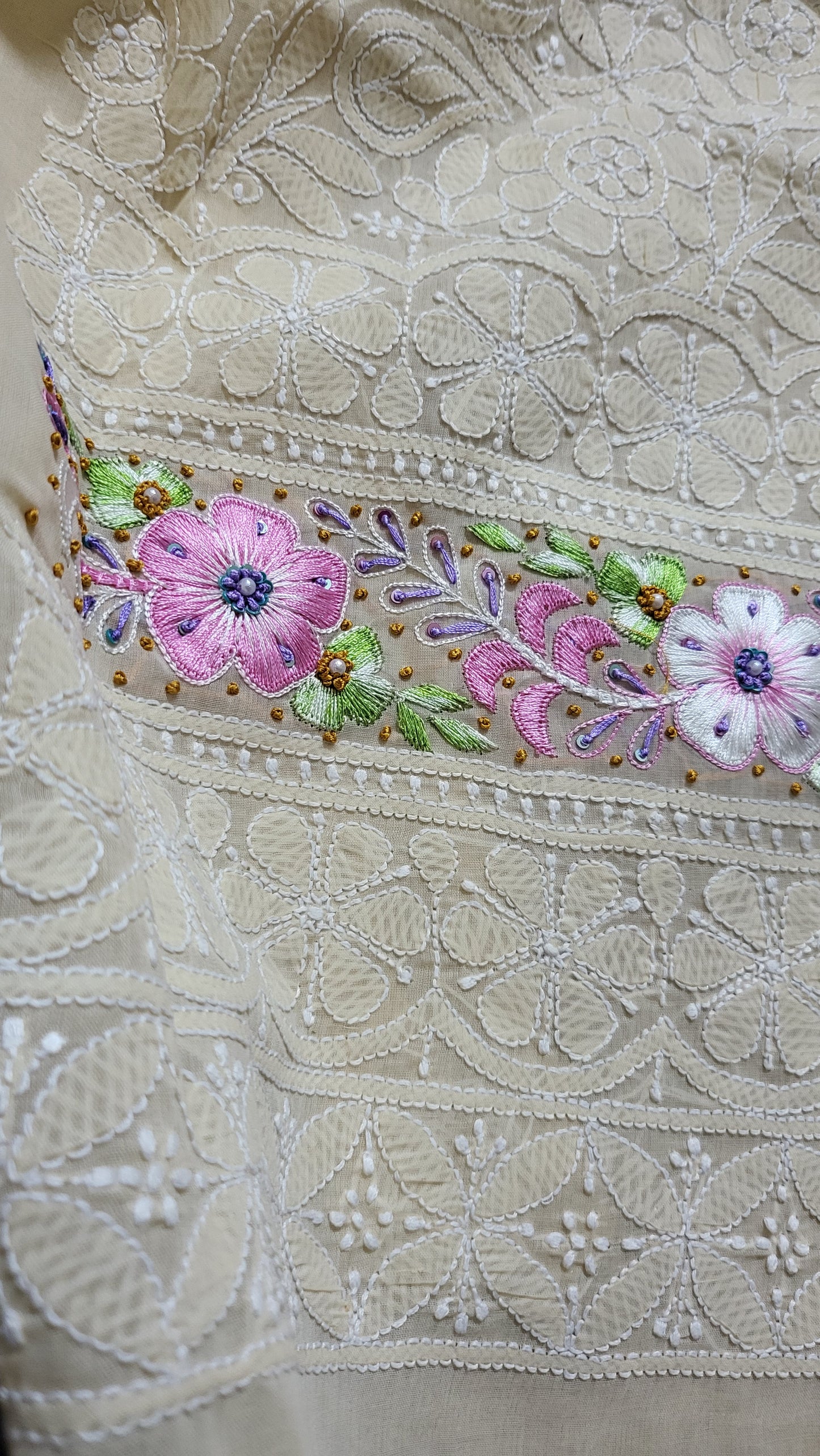 Chikankari shirt : parsi gara