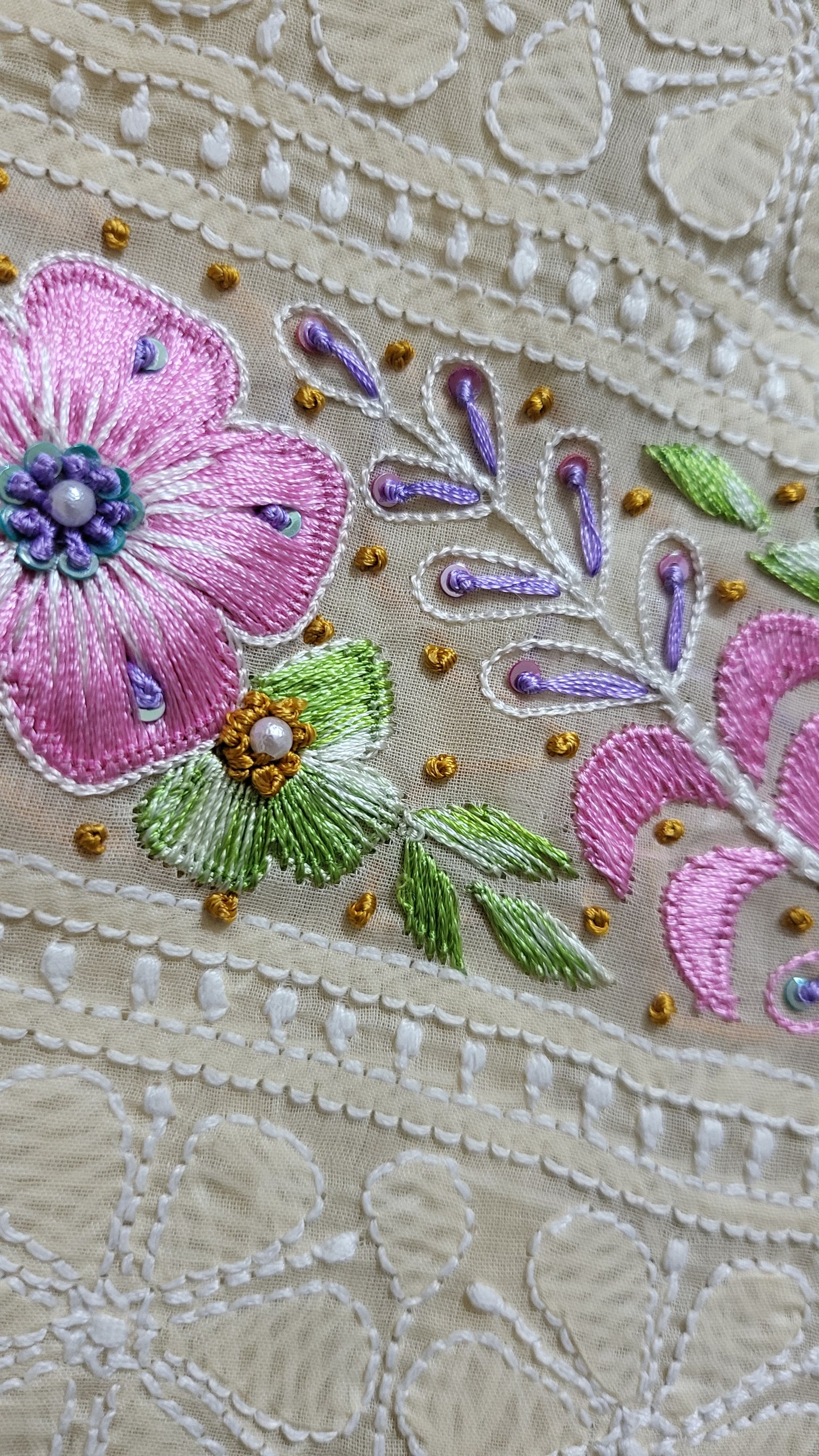 Chikankari shirt : parsi gara