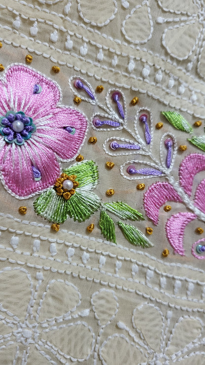 Chikankari shirt : parsi gara