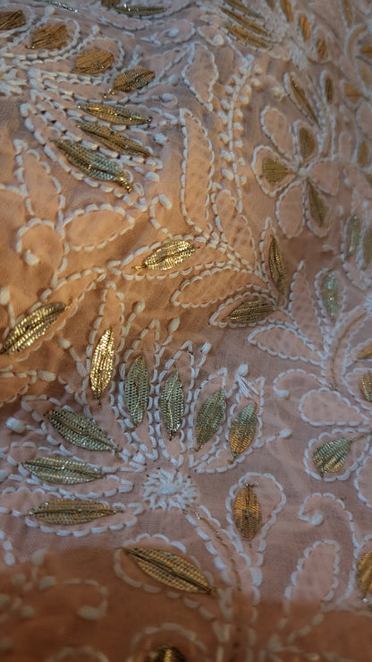 Chikankari shirt : gota work