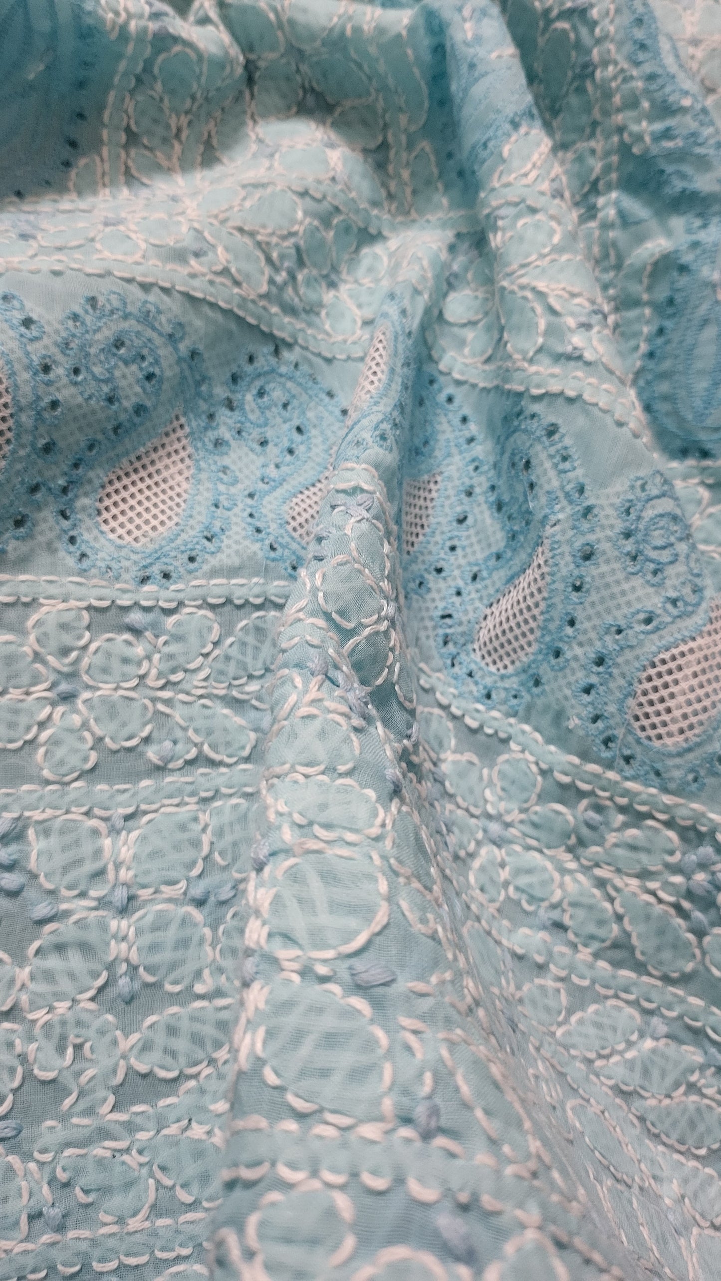 Chikankari shirt : unstitched