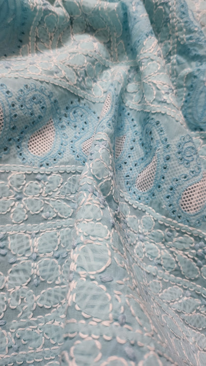 Chikankari shirt : unstitched