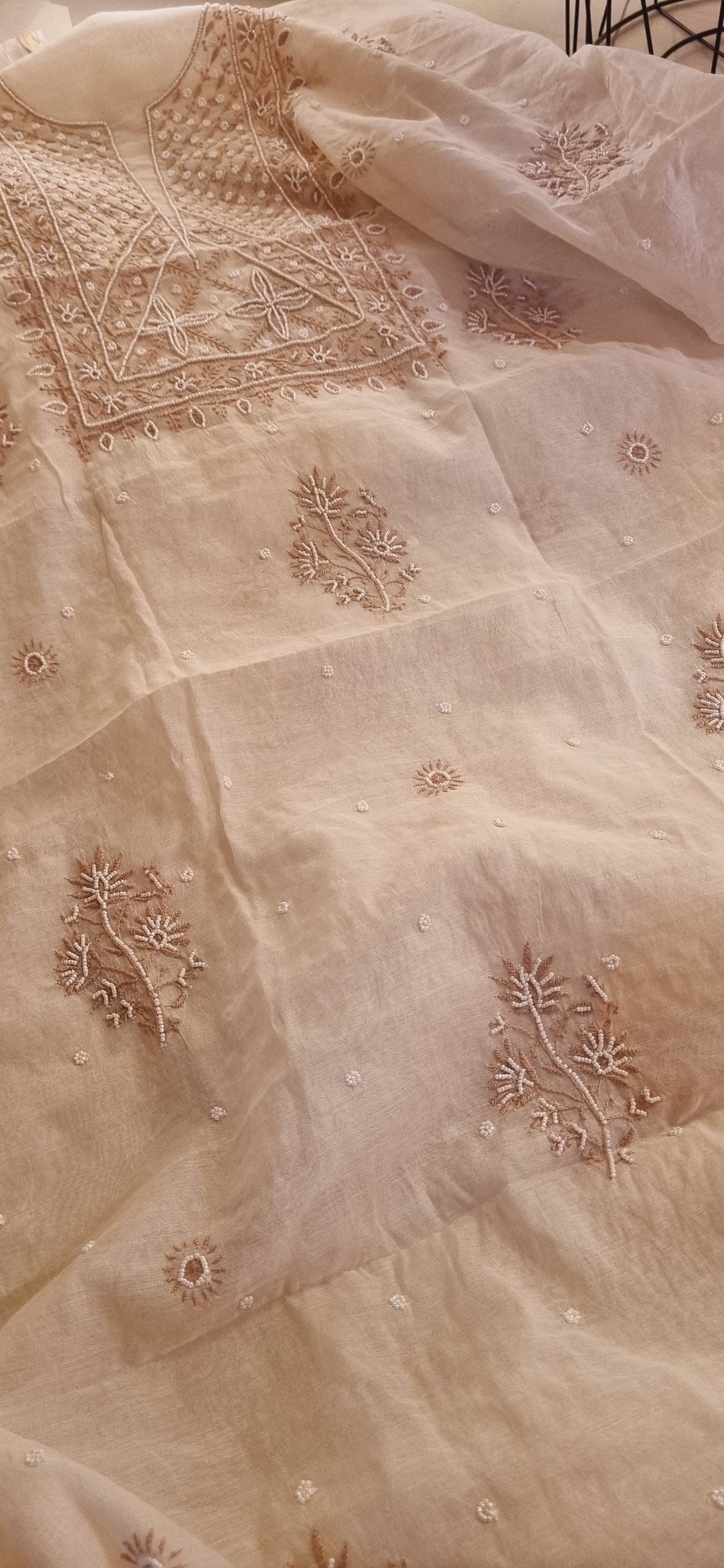 Mul chanderi formal suit