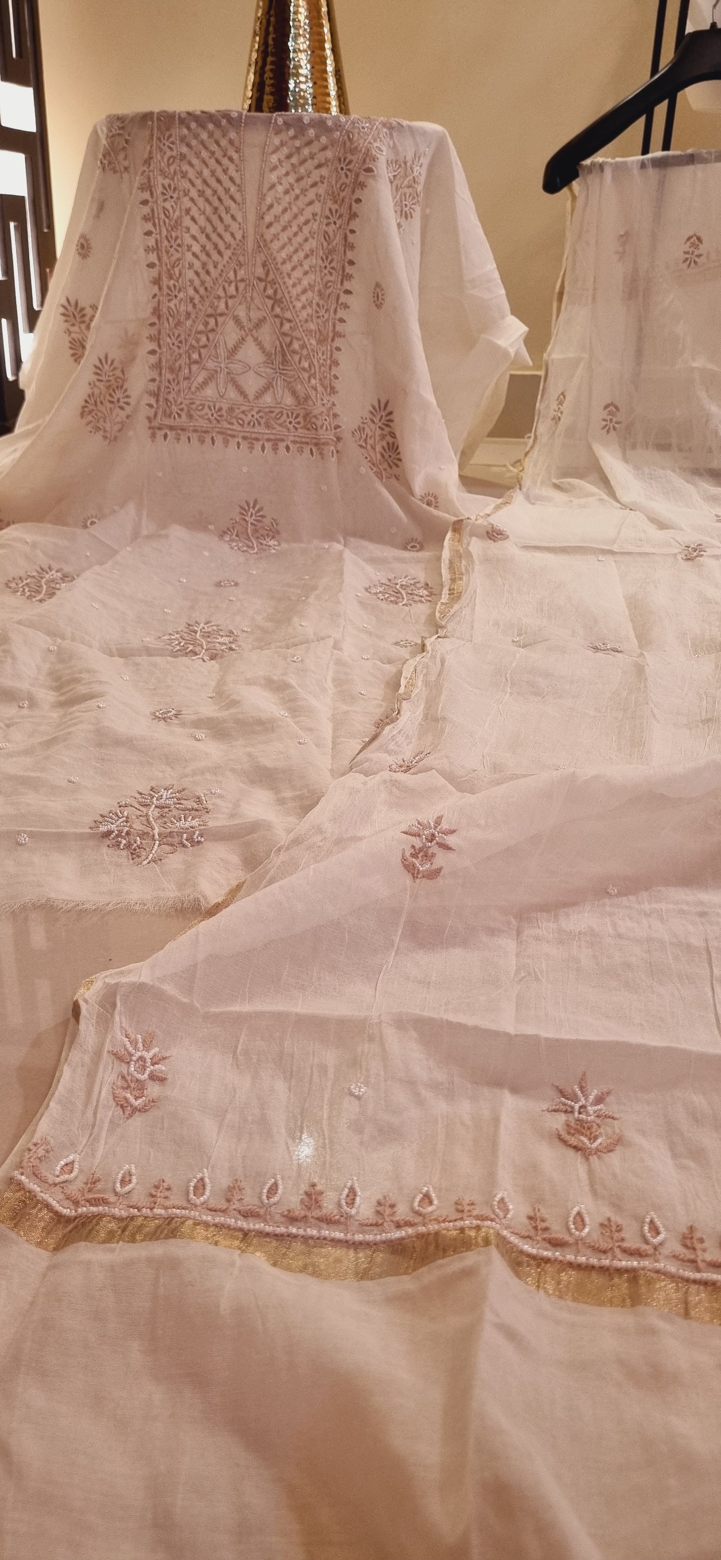 Mul chanderi formal suit
